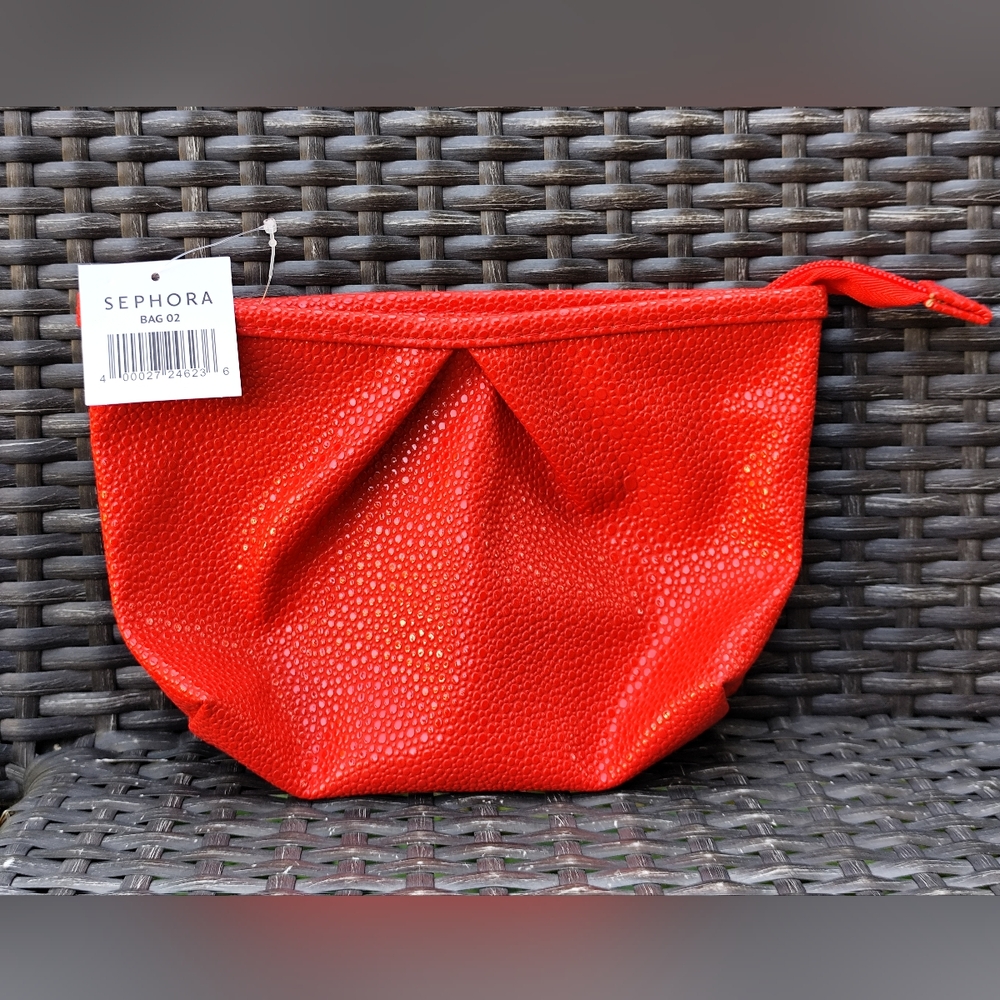 3/$30💜Sephora Red Cosmetic Bag